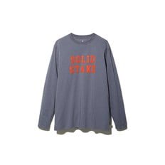 Solid Stake Felt Logo L/S T shirt  TS-22AU004