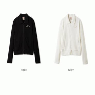 후아유 여성용 카라 집업 셋업/ Ribbed Collar Zip-up_A WHMZE4T61F