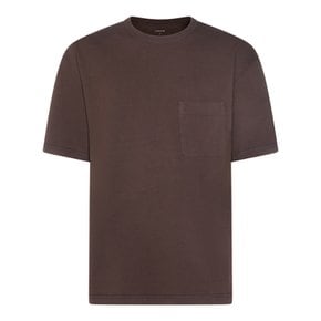 브라운 코튼 티셔츠 TS0010LJ1010BR512