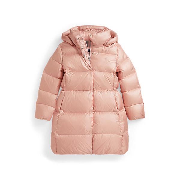 폴로 키즈 여아 7-16세 메탈릭 다운 후드 롱 재킷(CWPOOTWG2820096650)