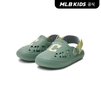 MLB키즈 (공식)24SS 청키 바운서 클로그 샌들 CLE (L.Khaki)