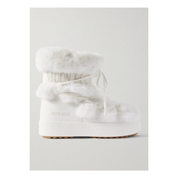 문부츠 엘트랙 모나코 인조 퍼 트리밍 셸 인조 가죽 스노우 부츠 화이트 1647597352612106