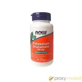 [해외직구]나우푸드 칼륨 글루코산 포타슘 글루코네이트 99mg 100정 Now Foods Potassium Gluconate