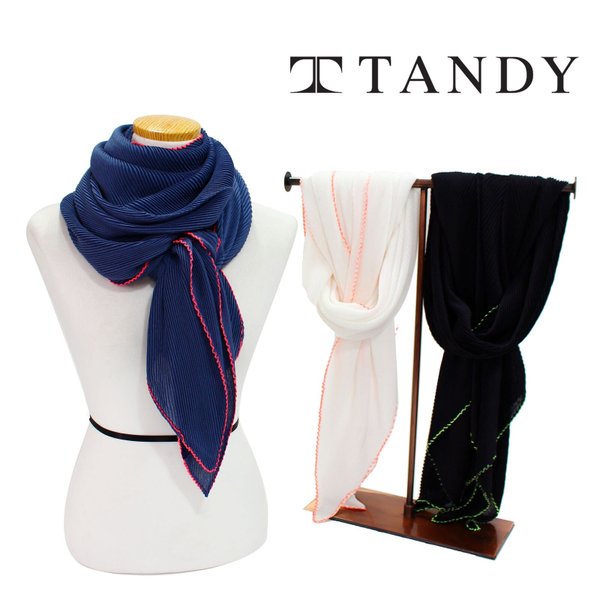 TANDY S주름포인트리 스카프