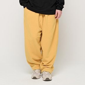 CB FLEECE WIDE PANTS (YELLOW)