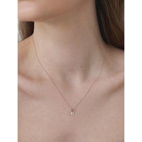 [Silver] Mini Initial Necklace