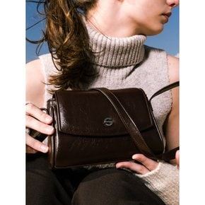 Capture bag micro - crinkle choco brown