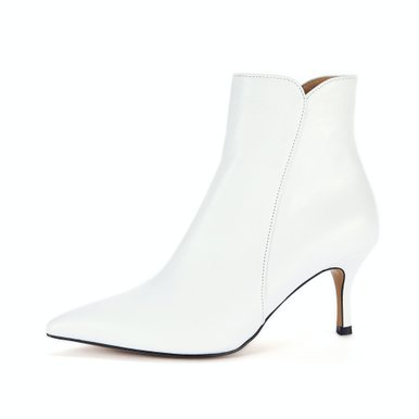 Line ankle boots_White