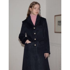 Hourglass Long Coat_ Navy