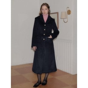 Hourglass Long Coat_ Navy