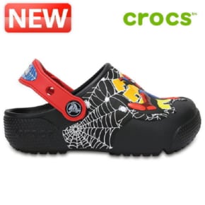 크록스 아동 샌들 /H12- 204136-001 Kids Crocs Fun Lab Lights Spider-Man Clogs