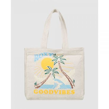 이스퀘어 5023734 Roxy Womens Drink The Wave Tote Bag - NATURAL