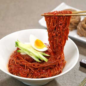메밀비빔냉면 4인분(메밀면 메밀면 400gx2팩 + 비빔장x4팩)