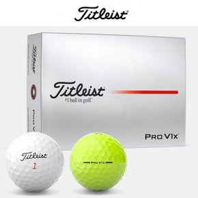 2025 Pro V1X 화이트 옐로우 골프볼 골프공 12구 4피스