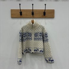 러브앤쇼 눈꽃 니트  집업  점퍼  LCEKGKJ01