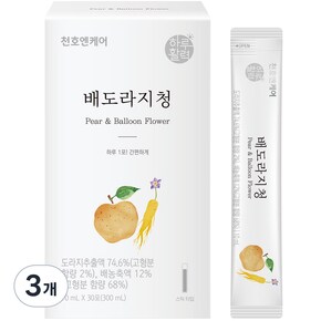 배도라지청 10ml 3개 30개입 홈카페 학교 사무실 음료