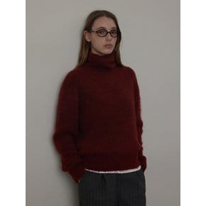 Hairy Alpaca Warm Turtle-neck Knit