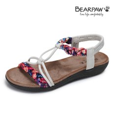 베어파우(BEARPAW) ADELINE 쿠션샌들 화이트 K2810084QB-W