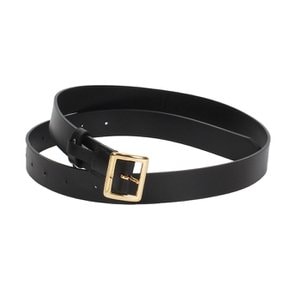 남여 공용 블랙 스퀘어 버클 벨트 A25SB05RP BLACK [ORA001]
