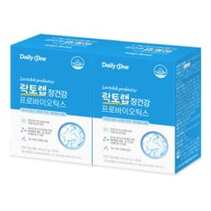 데일리원 락토랩 장건강 프로바이오틱스 유산균 2g X 30포 2통