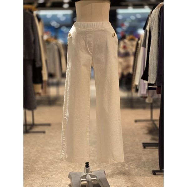 [파주점] 랩 단추 주머니 일자핏 밴딩 팬츠 AQ1WP343
