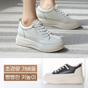 베스아 베이직 밴딩끈 통굽 키높이 스니커즈(6cm)