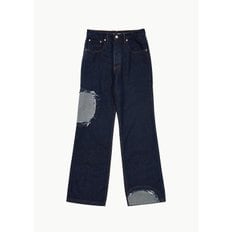 에드워드커밍 24FW CIRCLE WINDOW JEAN, INDIGO BLUE WASH