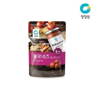 청정원 싱글파우치 볼로네즈 파스타소스 140g