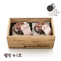 명절선물세트 웰빙4-1호(고추장 400g+굴비장아찌 400g)옹기 오동나무...