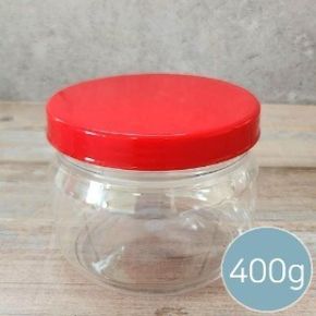 밀폐용기 400g원형 젓갈통 양념통 보관용기 된장통 PET용기 고추장통