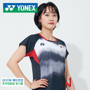 2022FW요넥스 반팔티 배드민턴 국대 유니폼 20641EX BK,TR 여성