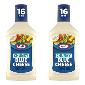  [해외직구] Kraft 크래프트 청키 블루치즈 드레싱 473ml 2팩 Chunky Blue Cheese Salad Dressing, 16 fl oz Bottle
