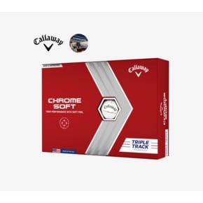 [정품] Callaway CHROME SOFT (CHROME SOFT X) TRIPLE TRACK 크롬 소프트 트리플 트랙 골프공