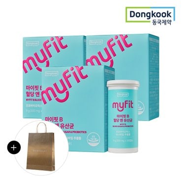 동국제약 [동국제약/쇼핑백증정] 마이핏 혈당 앤 유산균 (30캡슐) 3박스 / 건강&혈당건강 2중케어
