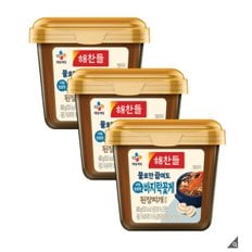 해찬들 그대로 된장찌개양념 450g 3개 바지락 꽃게