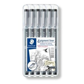 스테들러 피그먼트라이너세트 6본 308SB6P STAEDTLER (WDB63C2)