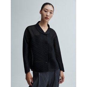 [소비자가 179000원] 라운드 숄 카라 버튼 재킷_PPJKF024001
