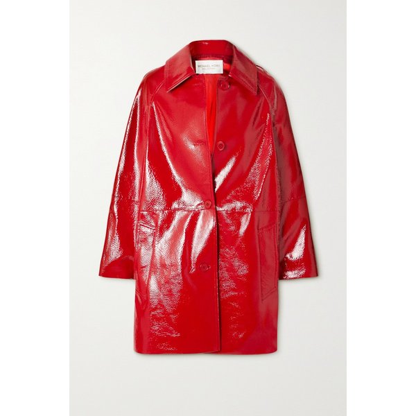 Patent-leather Coat 레드
