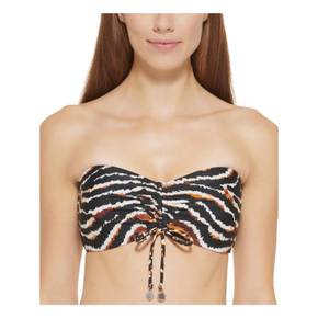 5033471 DKNY Womens Bandeau Animal Print Bikini Swim top