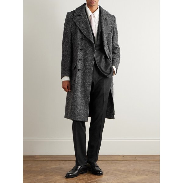 루비나찌 더블브레스트 벨티드 울 캐시미어 블렌드 코트 46376663163002637