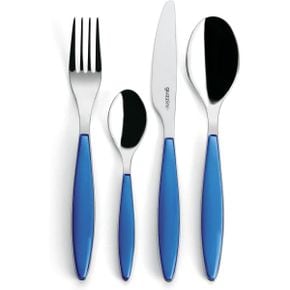 영국 빌레로이앤보흐 커트러리 Guzzini Feeling 24Piece Cutlery Set Mediterranean Blue 15.8 x