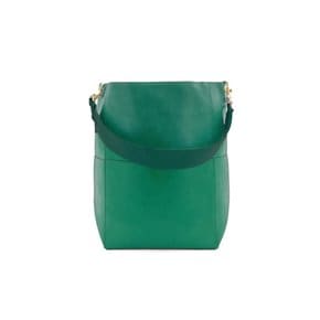 [에르메라] leather shoulder bag green