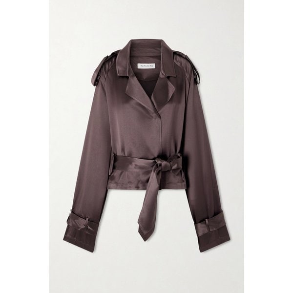 더프랭키샵 시모나 벨티드 새틴 재킷 46376663162975614