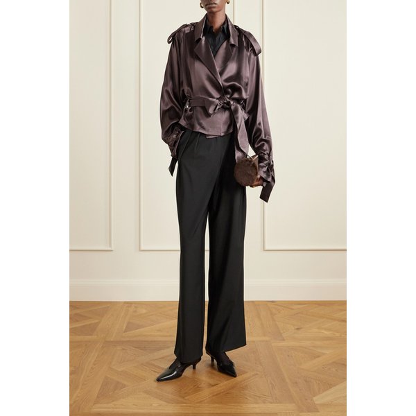 더프랭키샵 시모나 벨티드 새틴 재킷 46376663162975614