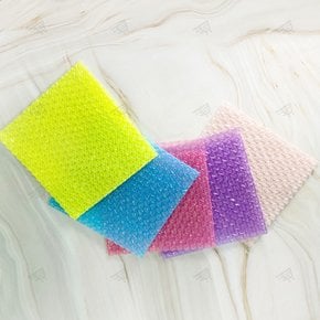 뽁뽁이 봉투 하트 에어캡 택배 포토카드 맞춤 포장용 안전봉투 선물 비접착 비닐 20X20 cm 1P