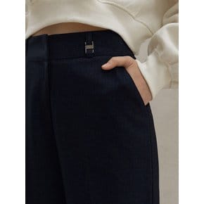ONE-TUCK WIDE DENIM SLACKS_NHSL4101 (DEEP BLUE)