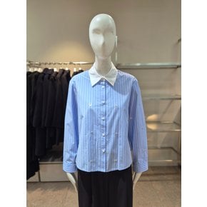 [여주점] [나이스클랍] 비딩장식 스트라이프 셔츠  N261PWB216