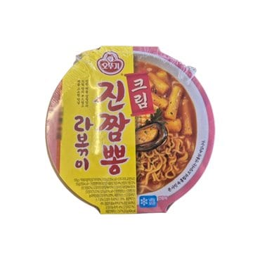  오뚜기 크림 진짬뽕 라볶이 즉석간편조리 195g x 12개