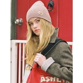 PAM PATCH STRIPE BEANIE_RED