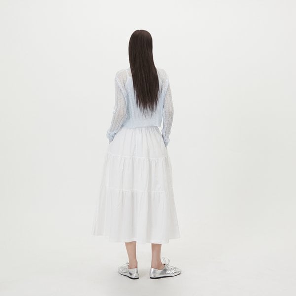 [시흥점] 티어드 밴딩 롱 플레어 스커트 AR2WS421